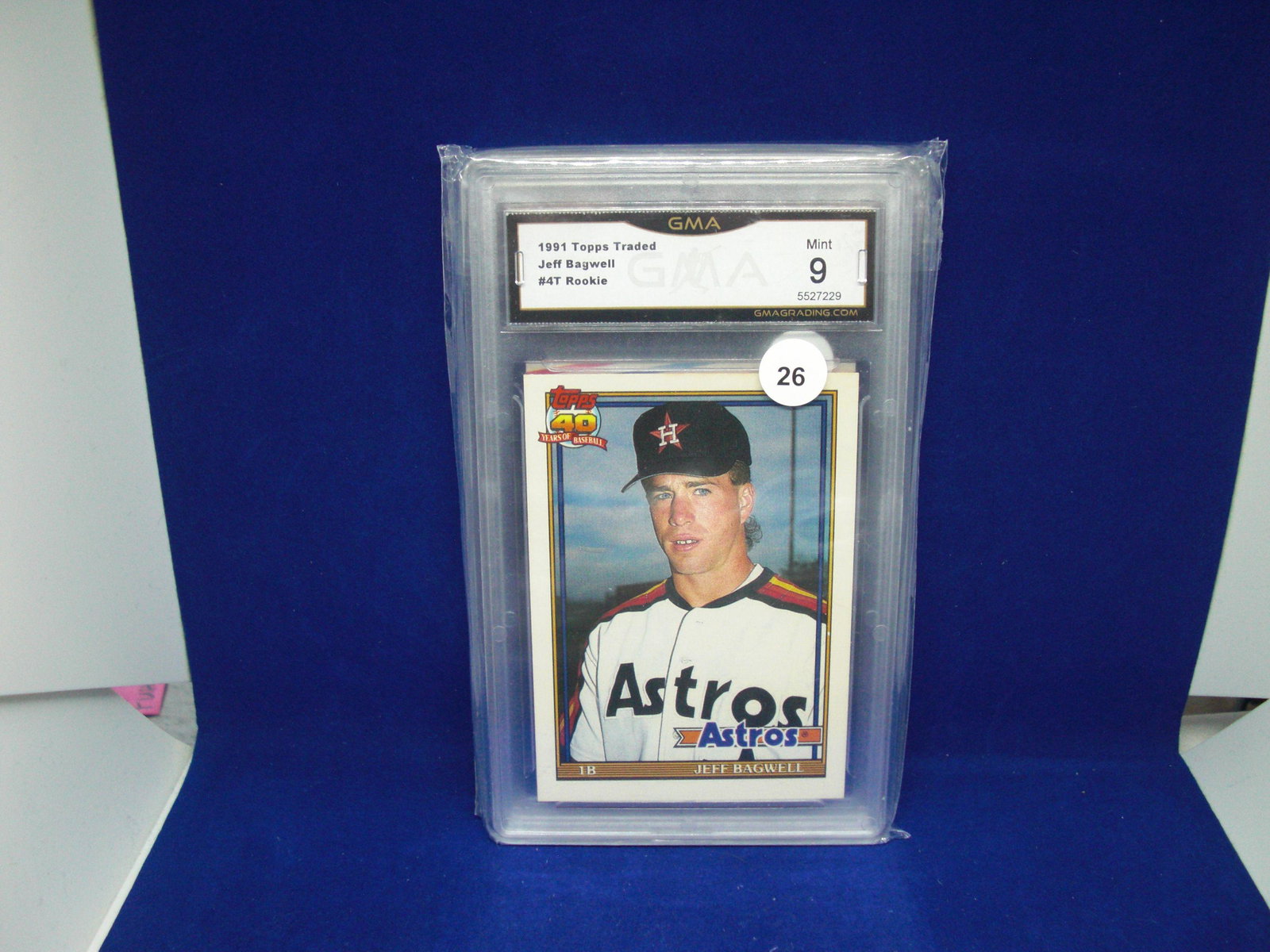 GMA 9 Jeff bagwell rookie: graded sports card