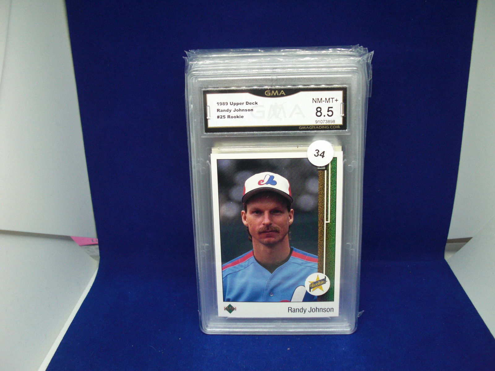 GMA 8.5 Randy Johnson rookie card (1 of 1)