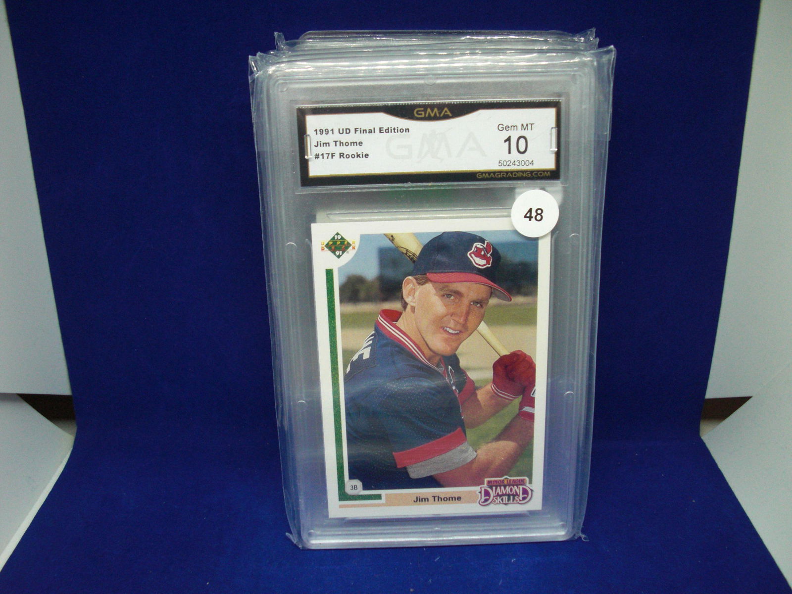 GMA 10 Jim thome rookie card (1 of 1)