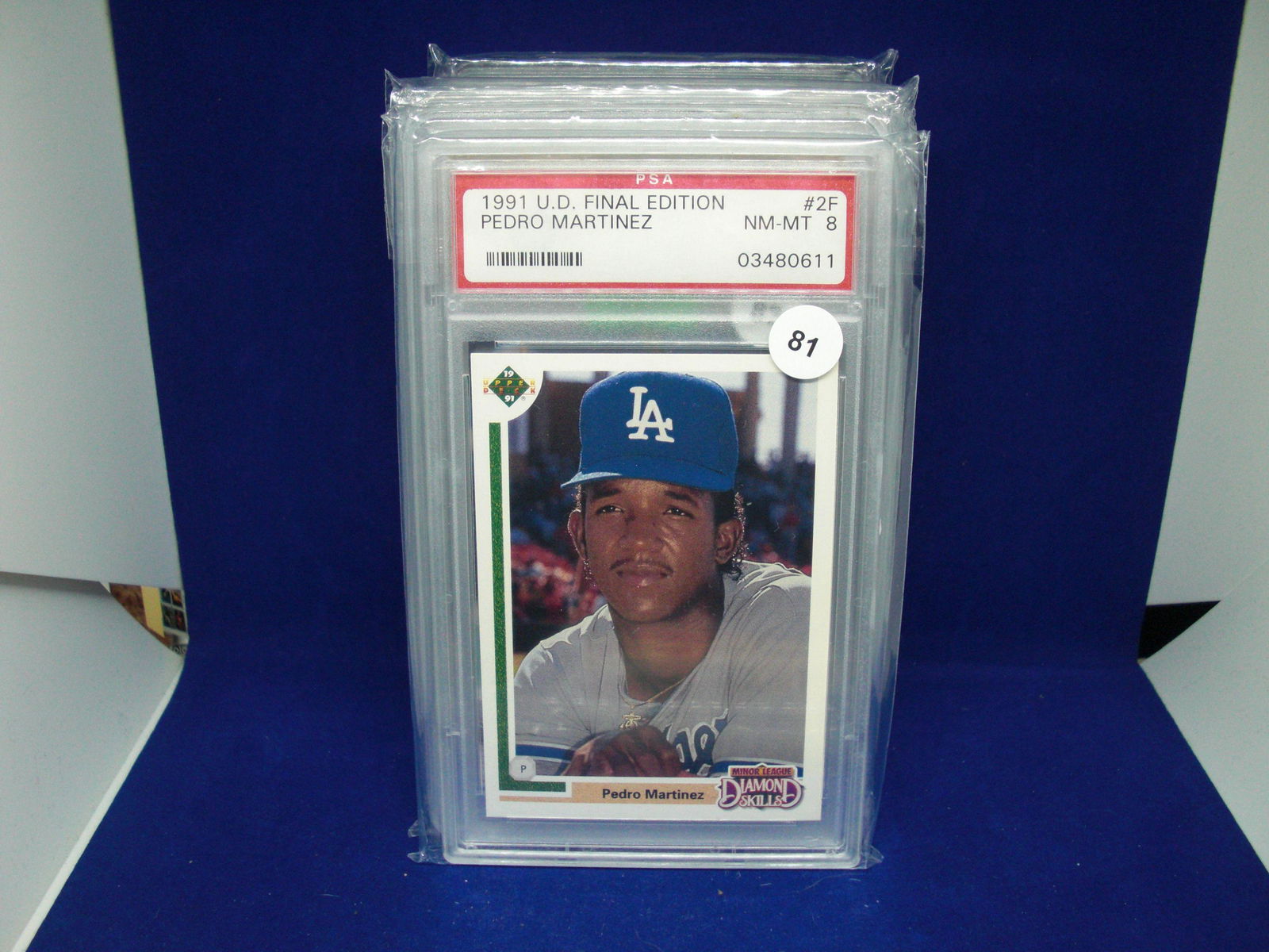 PSA 8 Pedro Martinez rookie card (1 of 1)