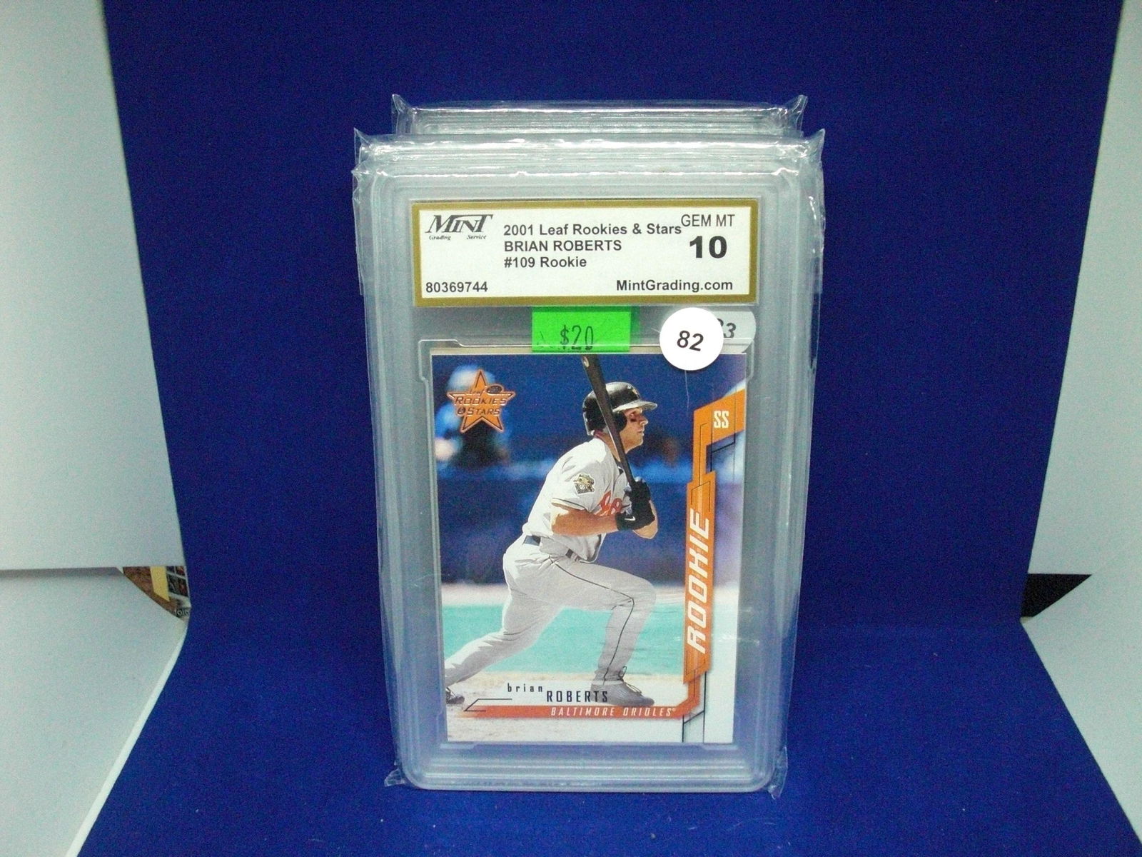 Matt grading 10 Brian Roberts rookie card (1 of 1)