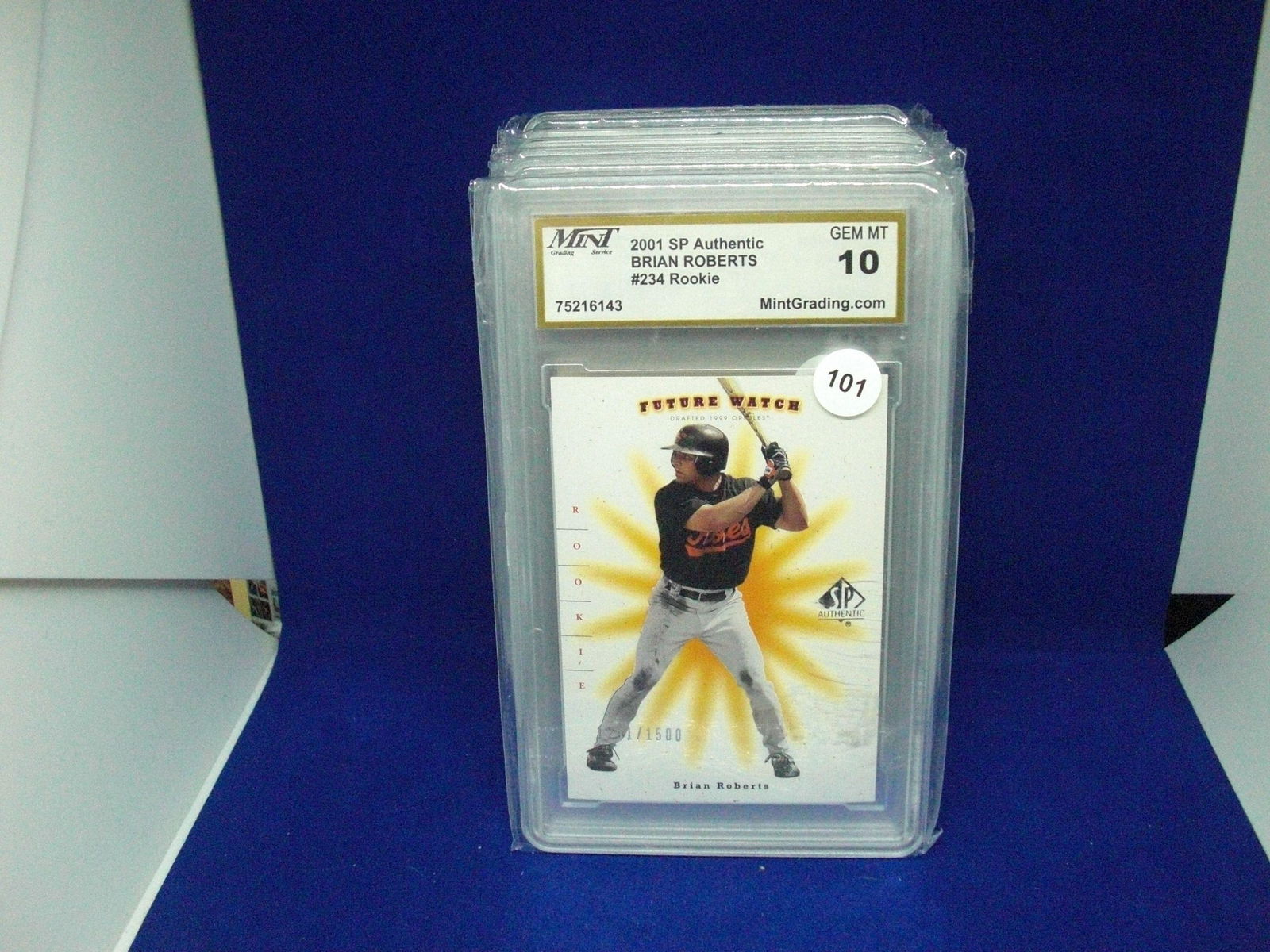 mint grading 10 Brian Roberts rookie card /1500 (1 of 1)