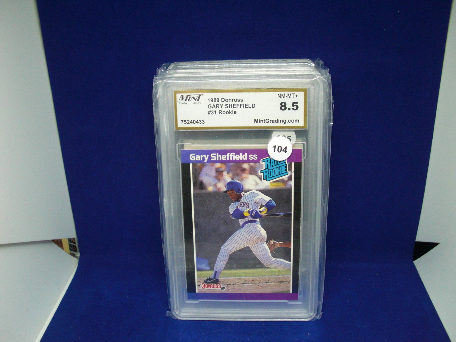 Mint grading 8.5 Gary Sheffield Rated rookie (1 of 1)