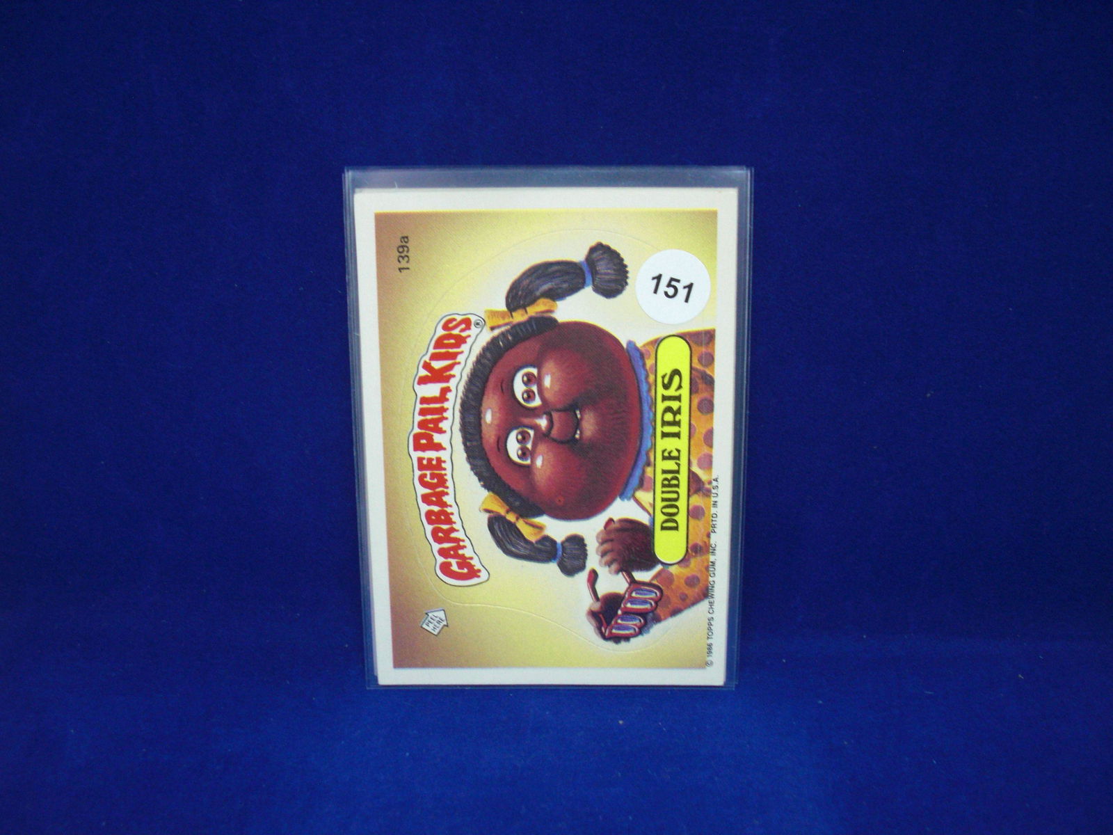 double iris 1986 garbage pail kids sticker (1 of 1)