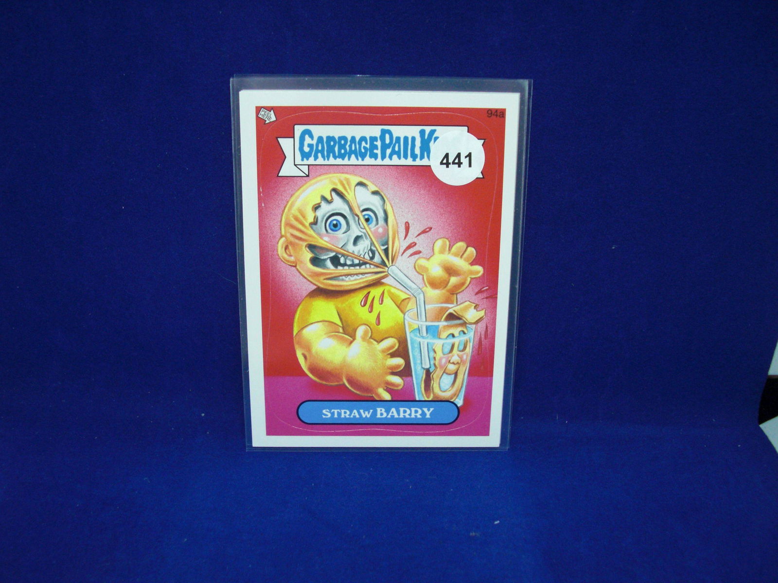 strawberry garbage pail kids sticker: strawberry garbage pail kids sticker