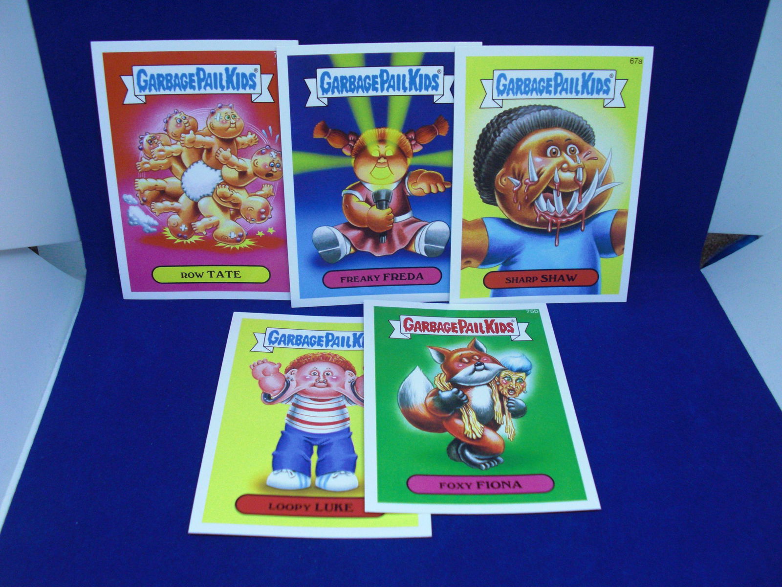lot of 5 assorted garbage pail kids cards: lot of 5 assorted garbage pail kids cards