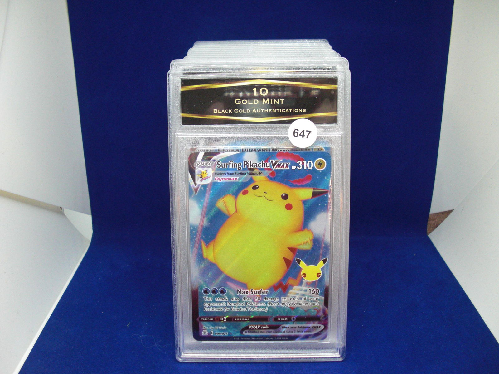 BGA 10 gold mint surfing pikachu vmax (1 of 1)