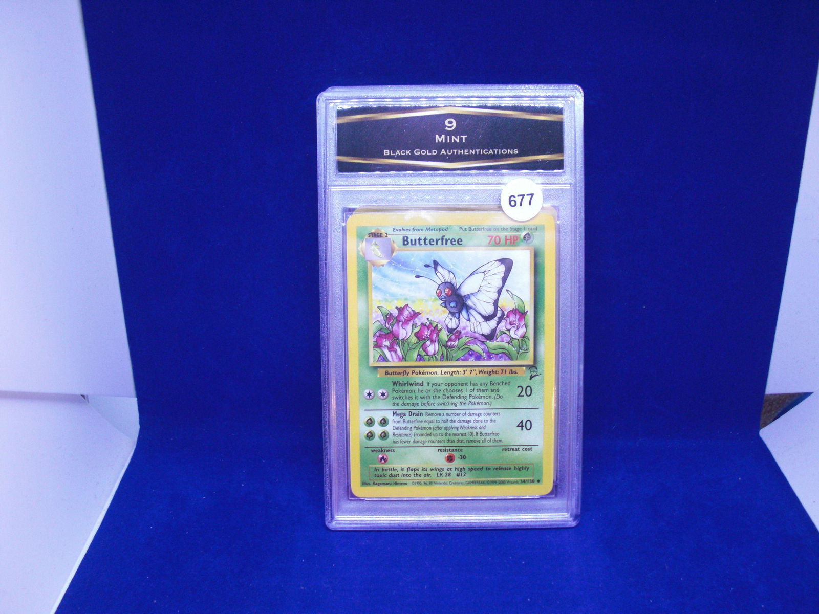 BGA 9 mint pokemon card butterfree (1 of 1)