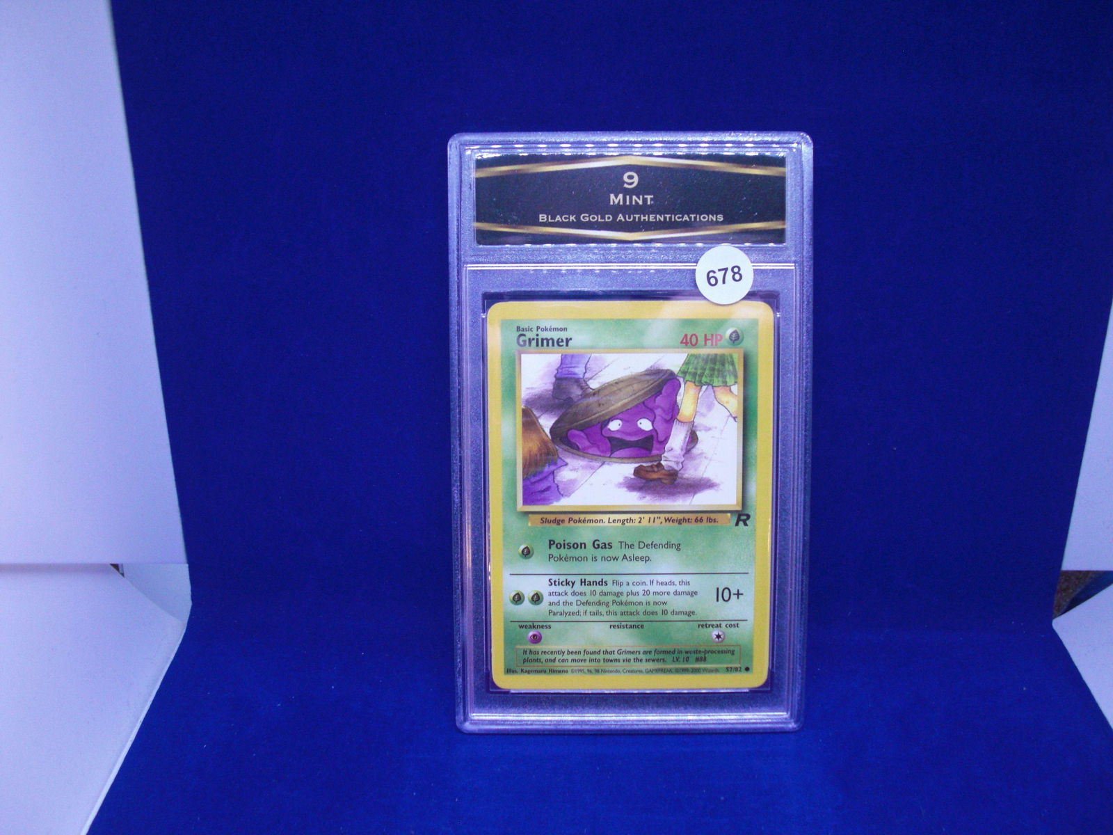 BGA 9 mint pokemon card grimer (1 of 1)