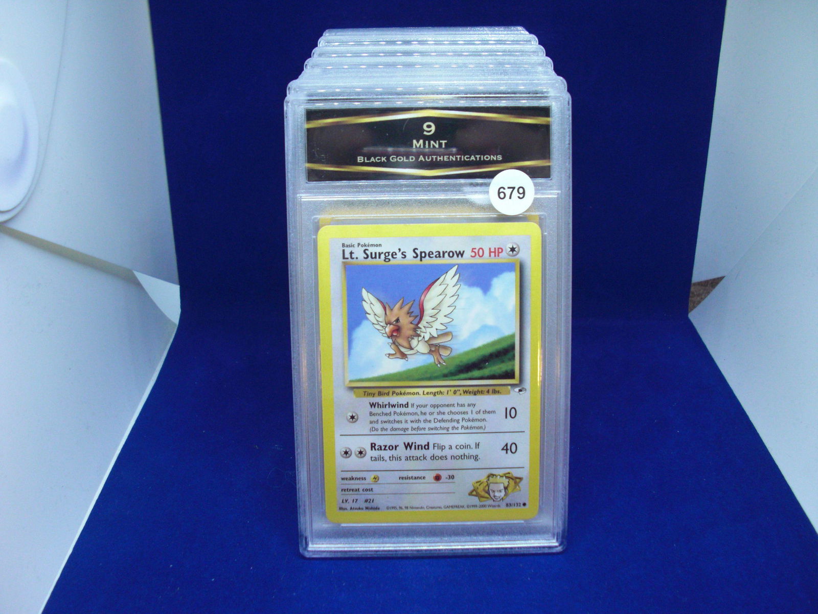BGA 9 mint pokemon card lts surges spearow (1 of 1)