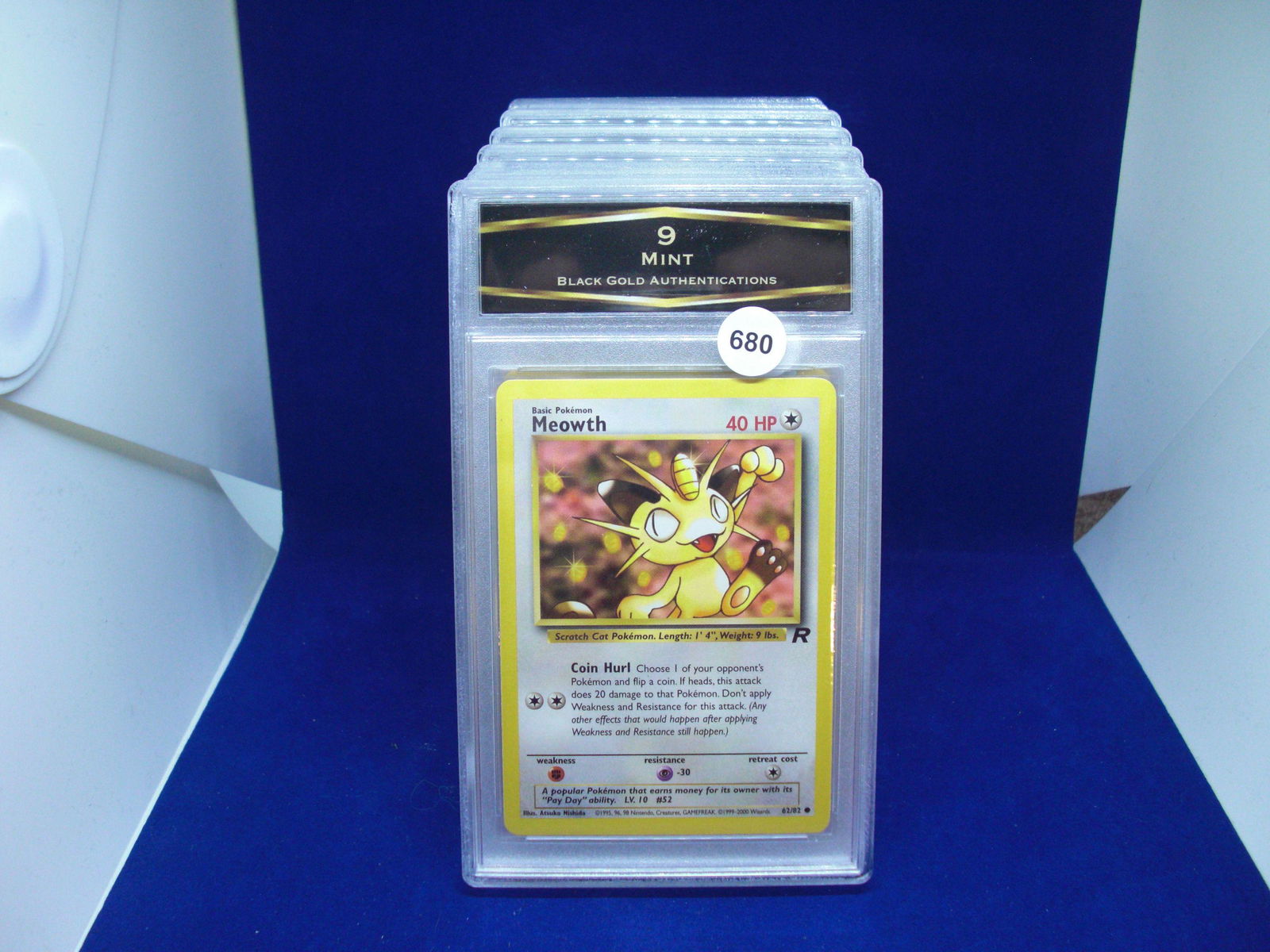 BGA 9 mint pokemon card meowth (1 of 1)