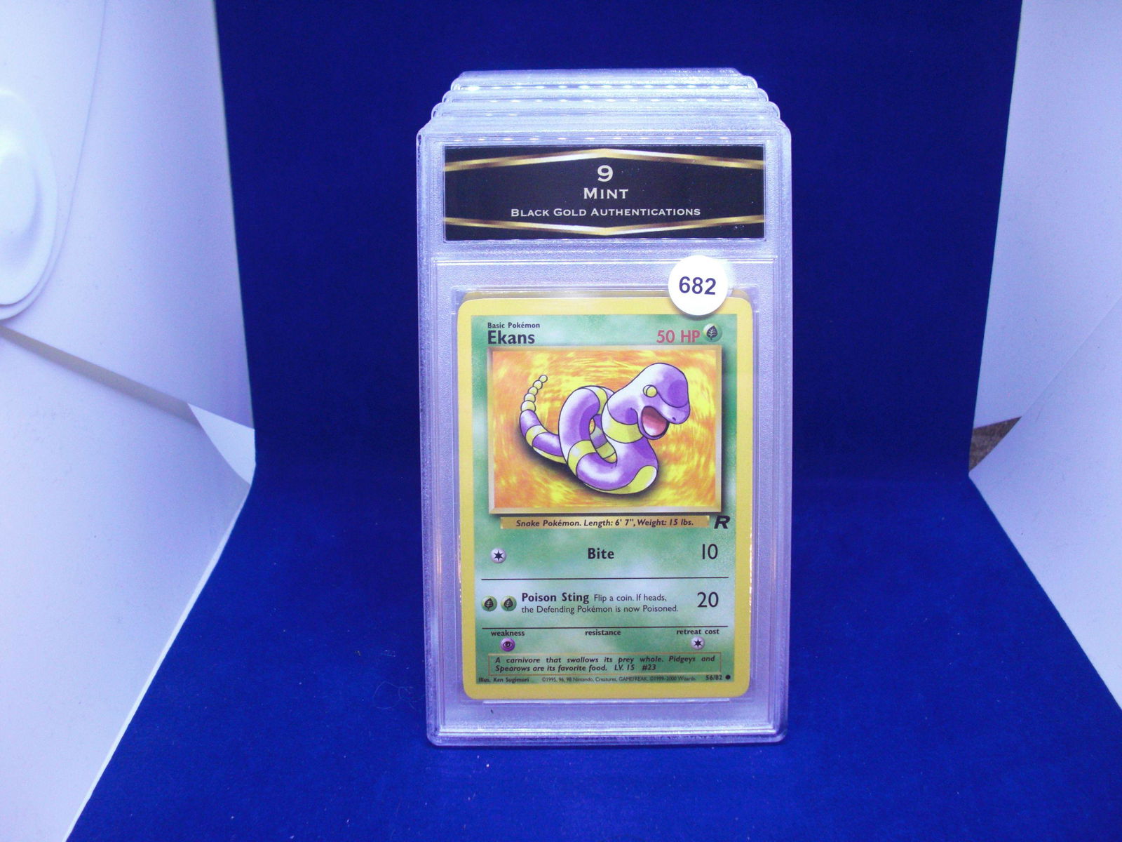 BGA 9 mint pokemon card ekans (1 of 1)