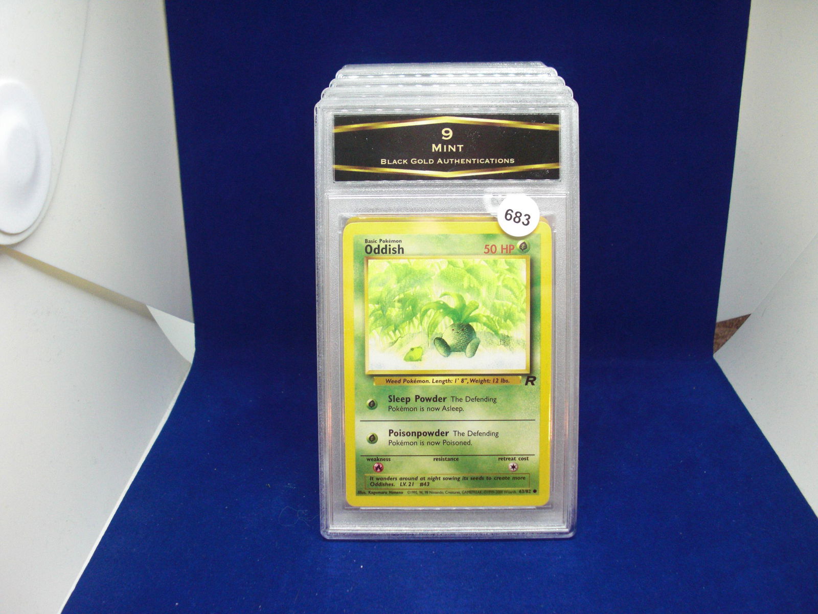 BGA 9 mint pokemon card oddish (1 of 1)