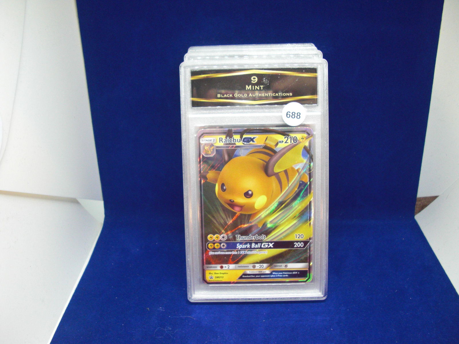 BGA 9 mint pokemon card raichu gx (1 of 1)