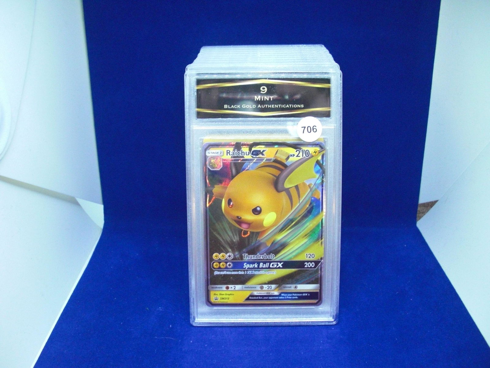 BGA 9 mint pokemon card raichu gx (1 of 1)
