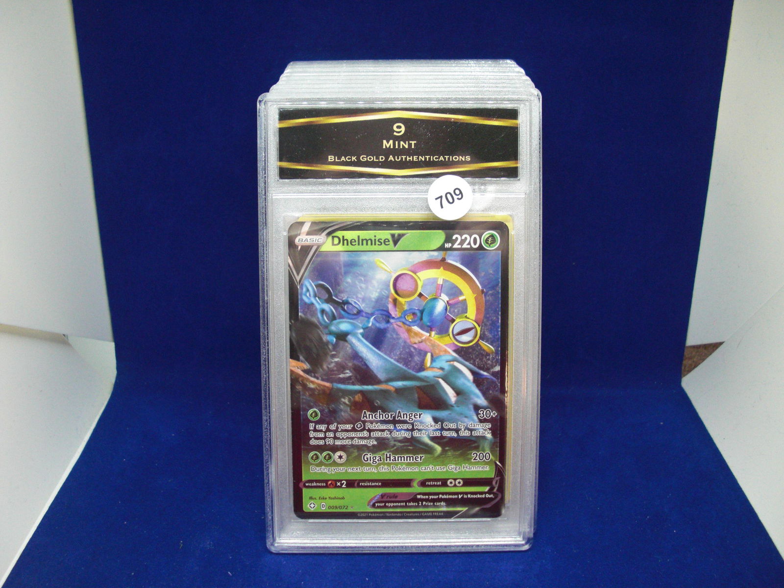 BGA 9 mint pokemon card dhelmise v (1 of 1)