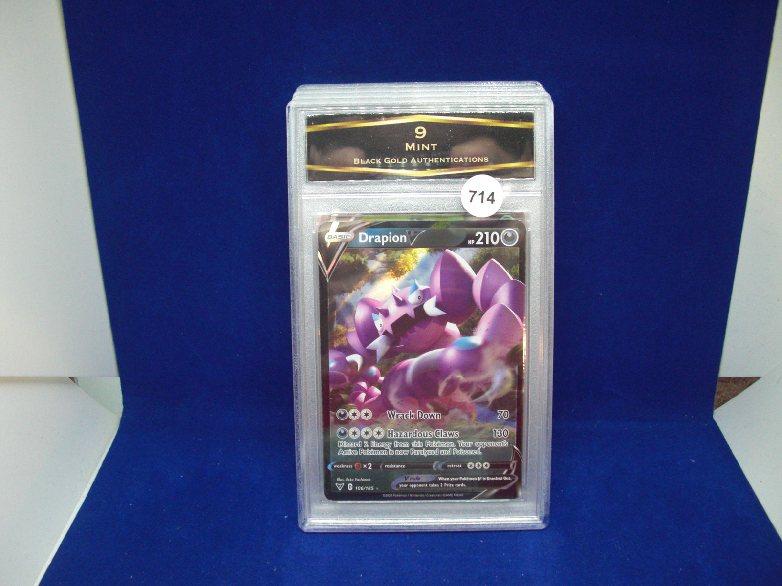 BGA 9 mint pokemon card drapion v (1 of 1)