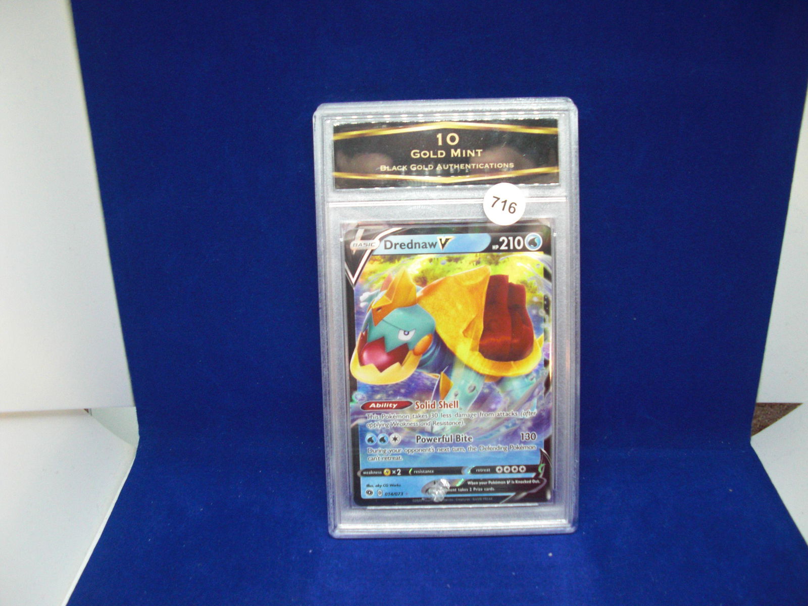 BGA 10 gold mint pokemon card drednaw v (1 of 1)