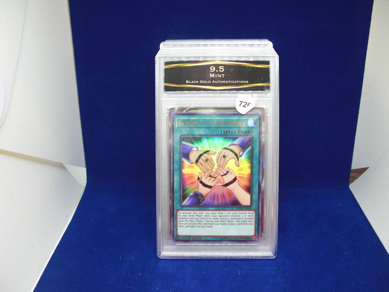 BGA 9.5 mint symbol of friendship yu-gi-oh card: BGA 9.5 mint symbol of friendship yu-gi-oh card