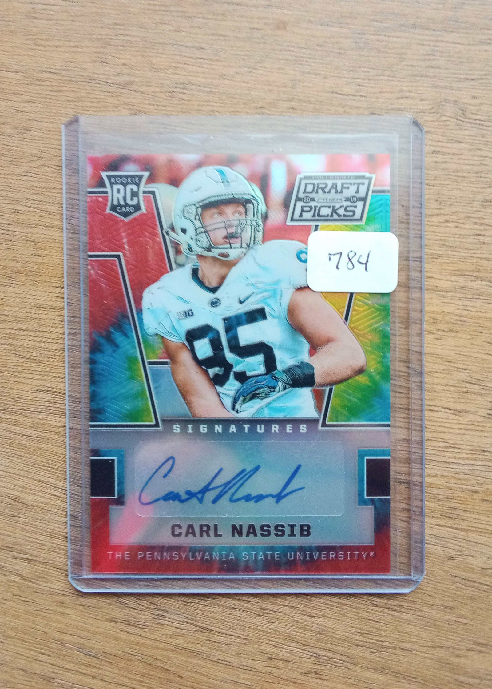 carl nassib tie dye prizm auto 42/49 (1 of 1)