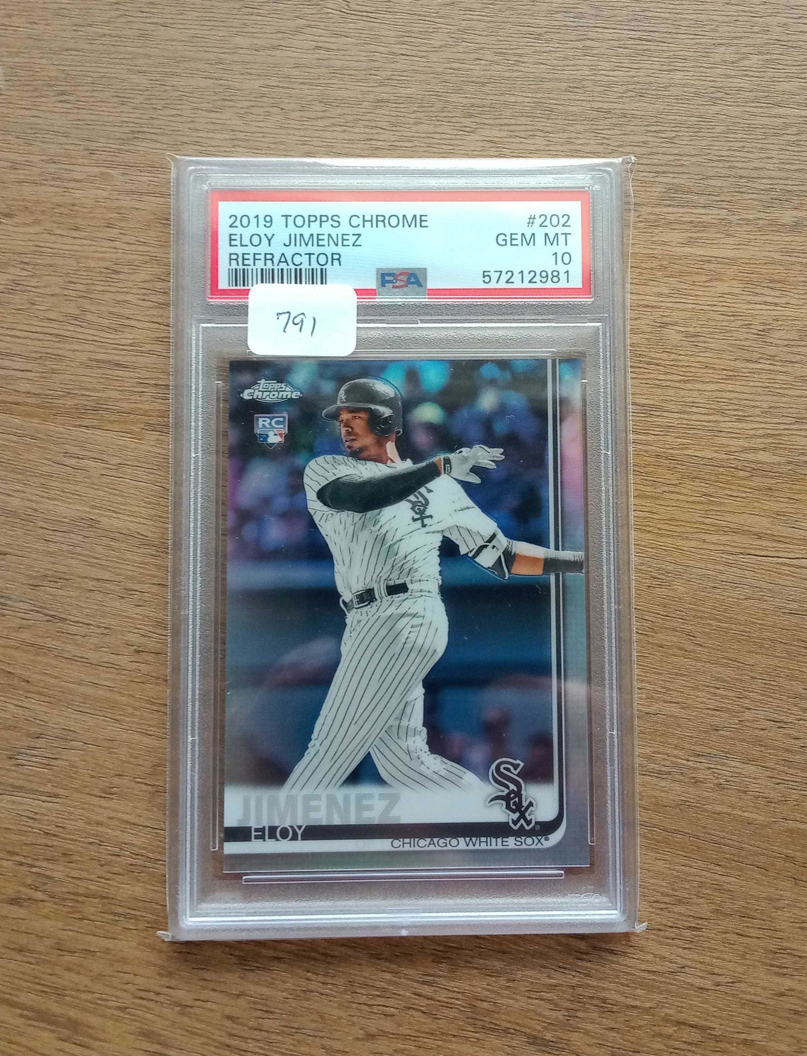 psa gen 10 eloy jimenez rookie refractor (1 of 1)