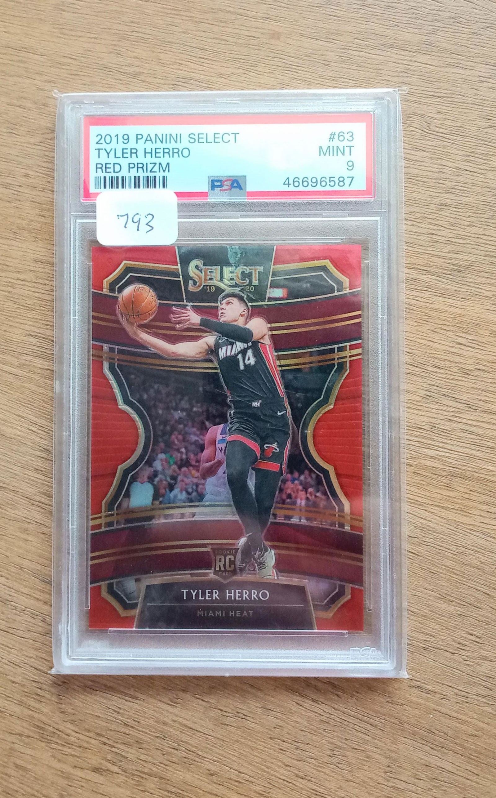 psa 9 tyler herro select red prizm rookie 079/199 (1 of 1)