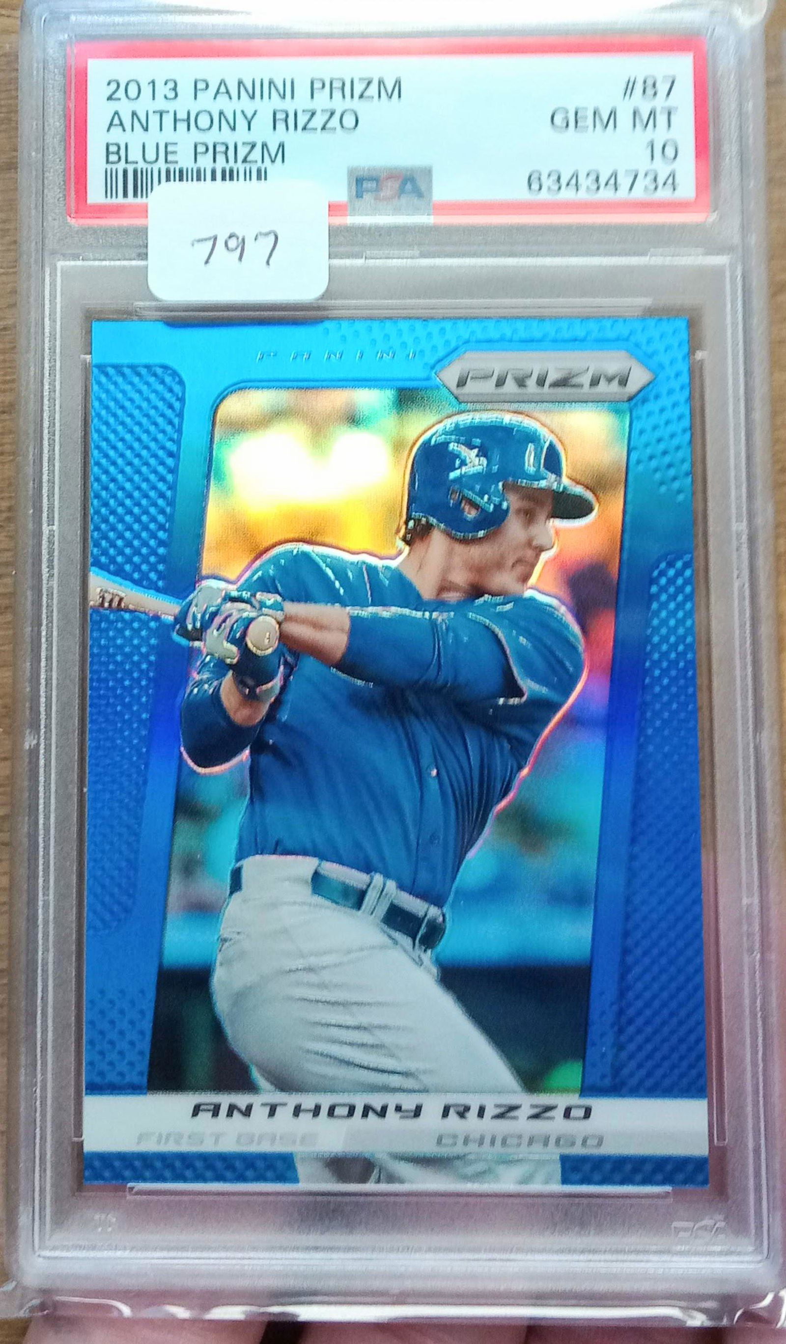 PSA gem 10 anthony rizzo blue prizm pop 1 (1 of 1)