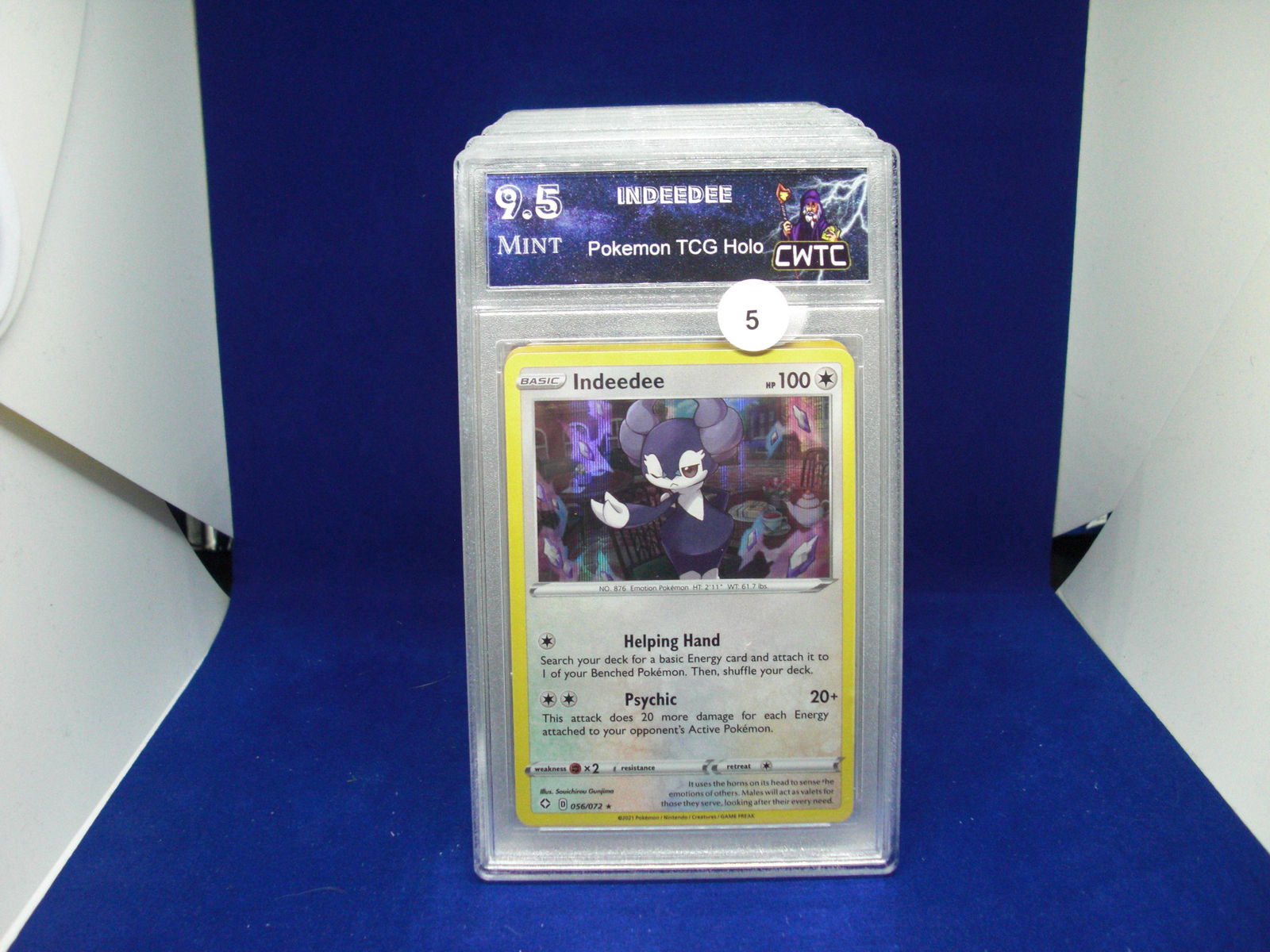 cwtc 9.5 indeedee holo pokemon (1 of 1)