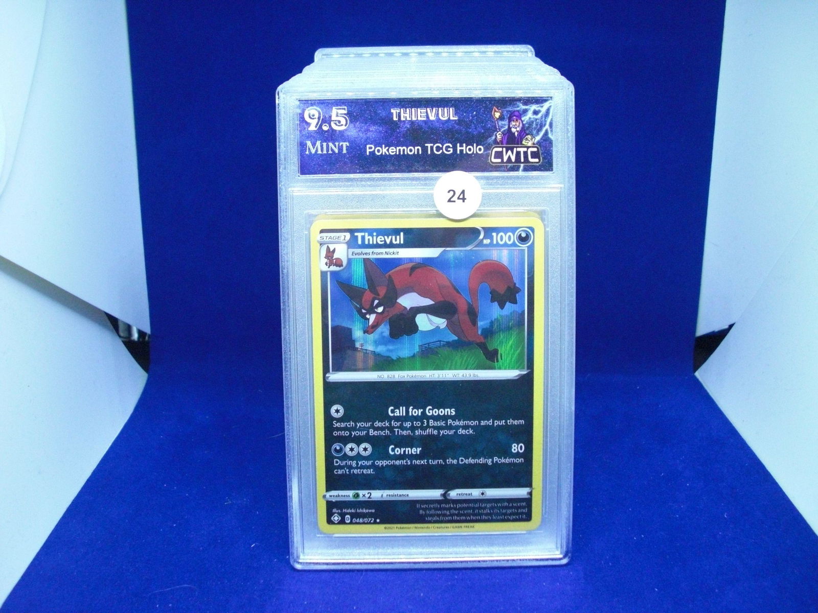 cwtc 9.5 thievul holo pokemon (1 of 1)