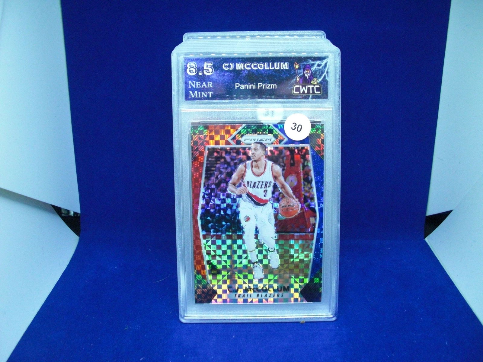 cwtc 8.5 cj mccollum rwb checker prizm (1 of 1)