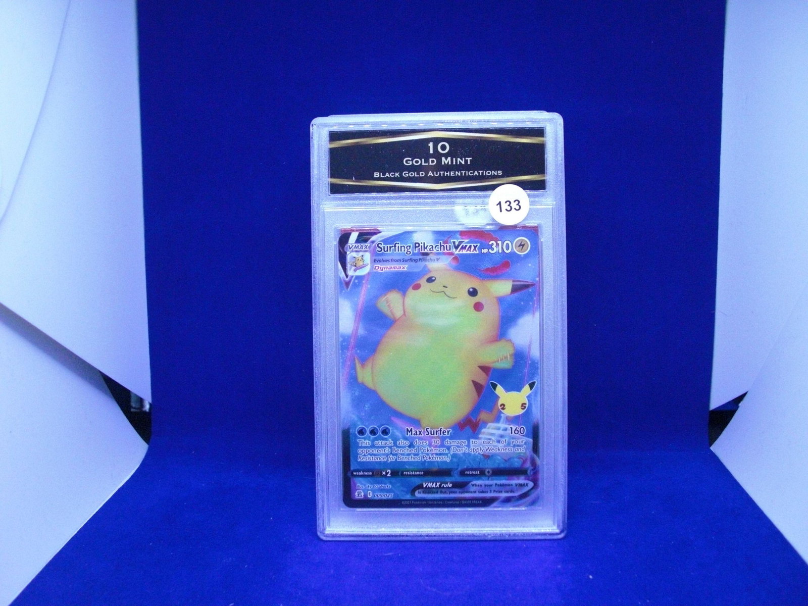 bga 10 gold mint surfing pikachu vmax: bga 10 gold mint surfing pikachu vmax