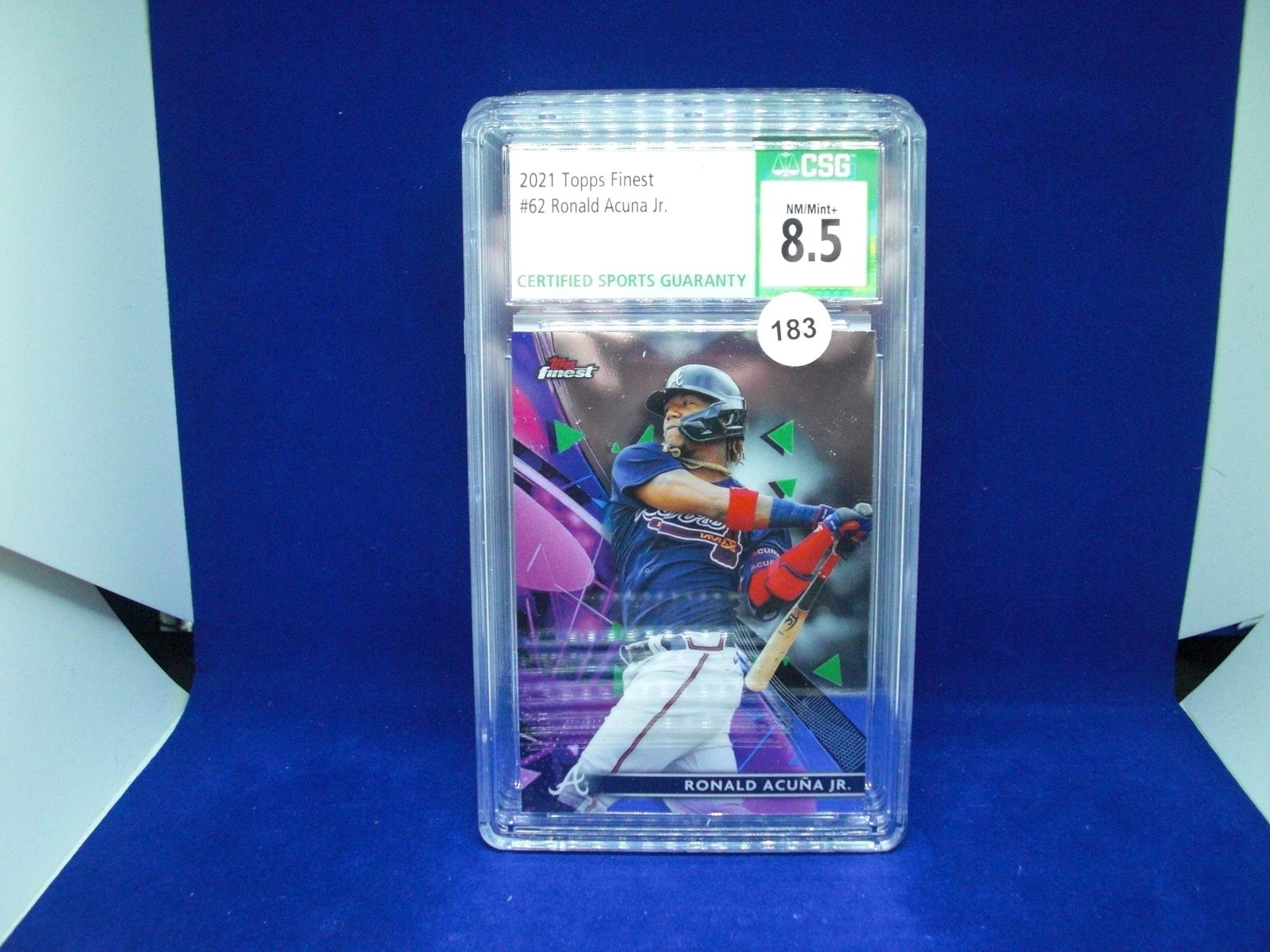 csg 8.5 ronald acuna jr topps finest (1 of 1)