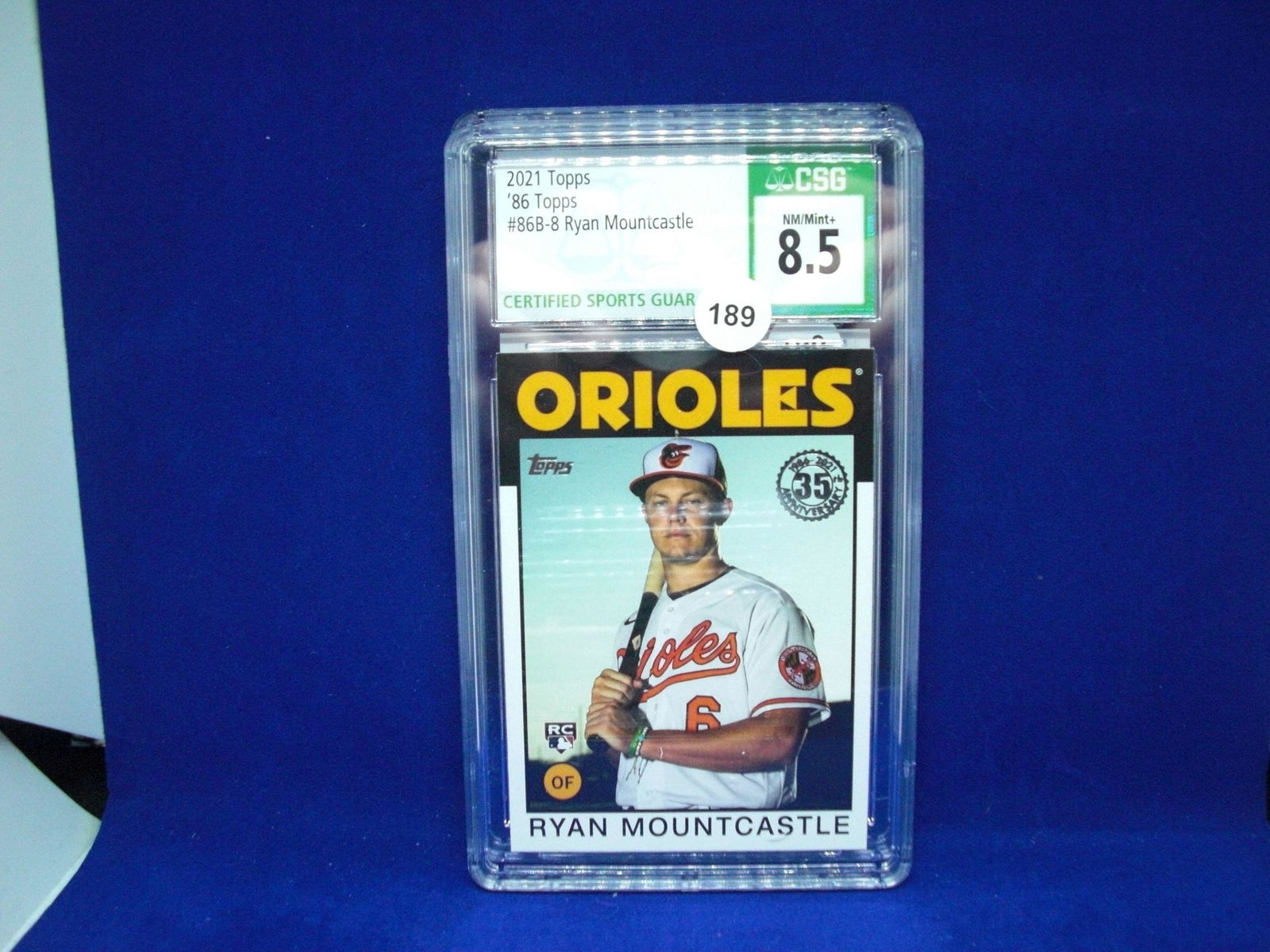 csg 8.5 ryan mountcastle 1986 rookie (1 of 1)