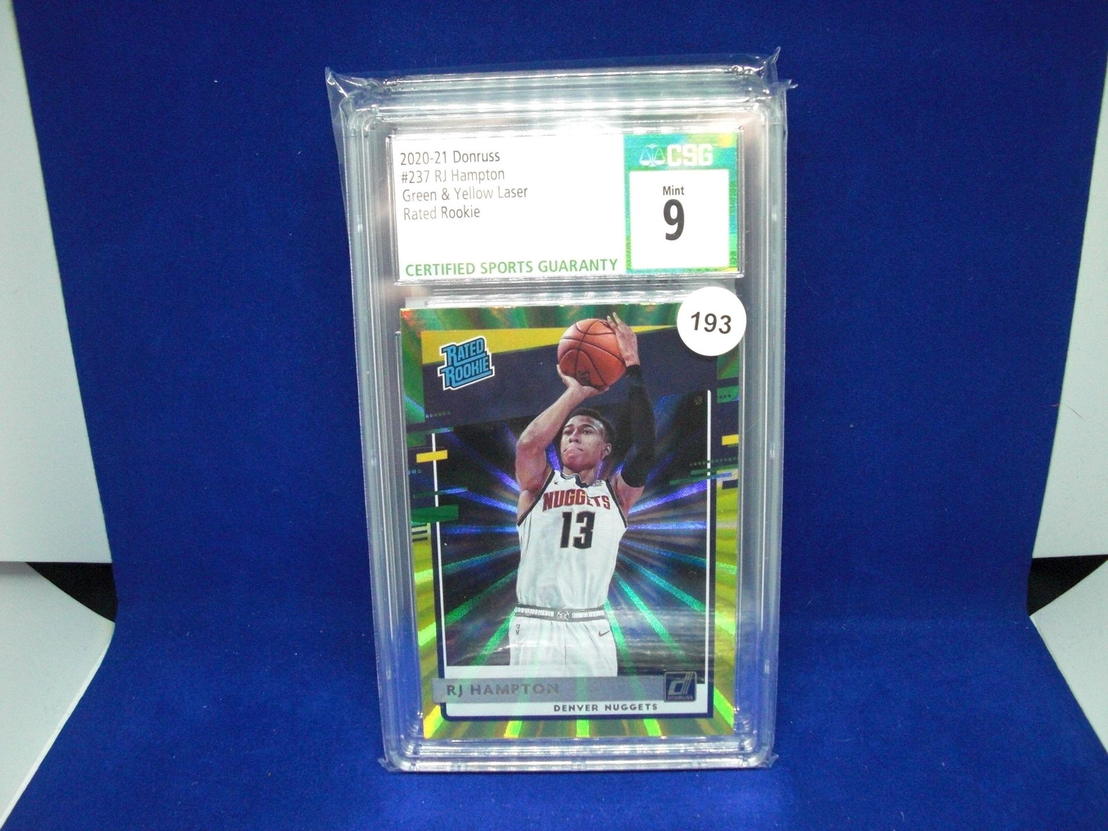 csg 9 rj hampton lazer rated rookie (1 of 1)
