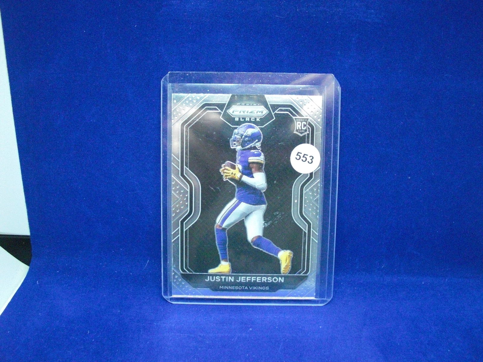 justin jefferson prizm black rookie (1 of 1)