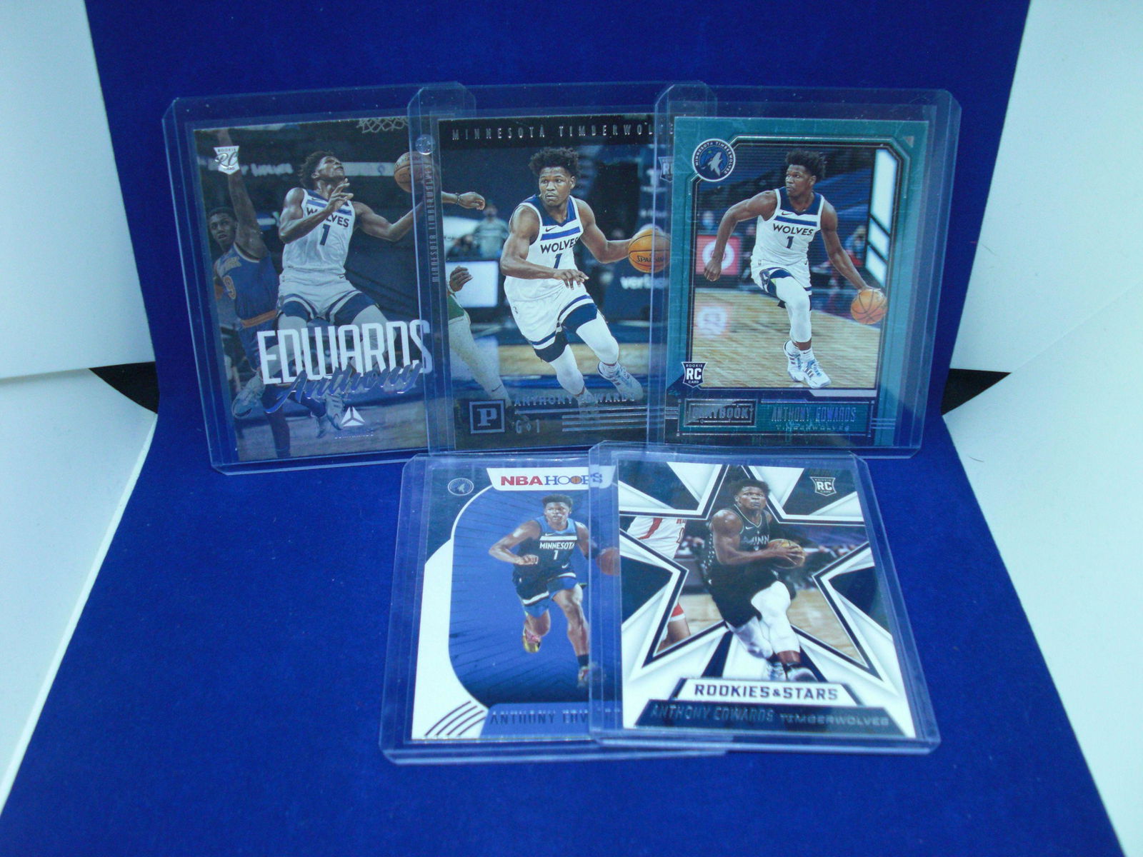 lot of 5 anthony edwards rookies (1 of 1)