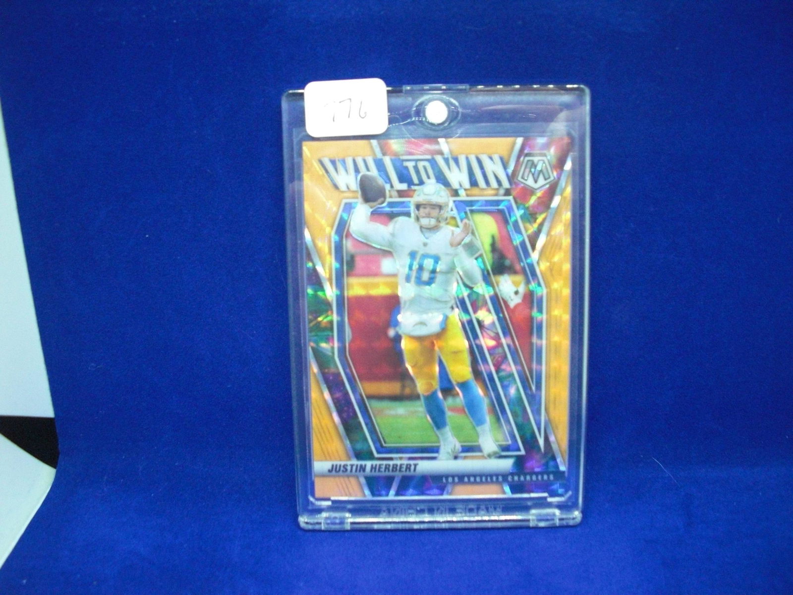 justin herbert orange mosaic ssp #'d 15/25 (1 of 1)