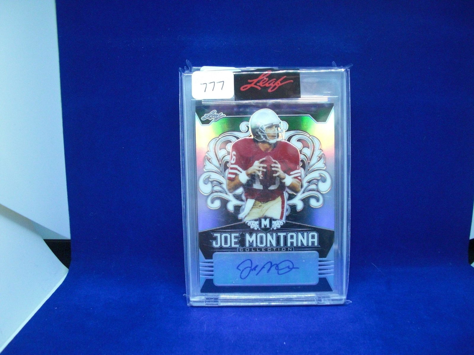 leaf joe montana collection numbered auto 10/10 (1 of 1)