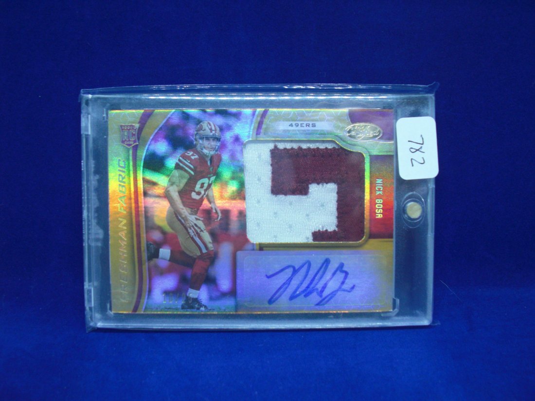 nick bosa rookie patch auto gold 10/25 (1 of 1)