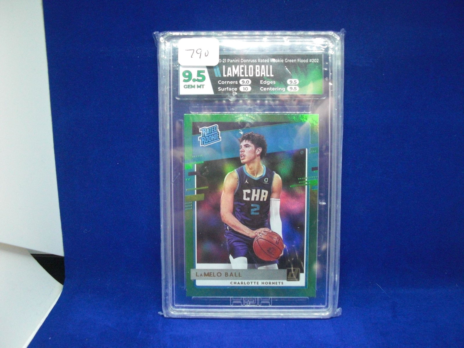 hga 9.5 lamelo ball green flood rated rookie (1 of 1)