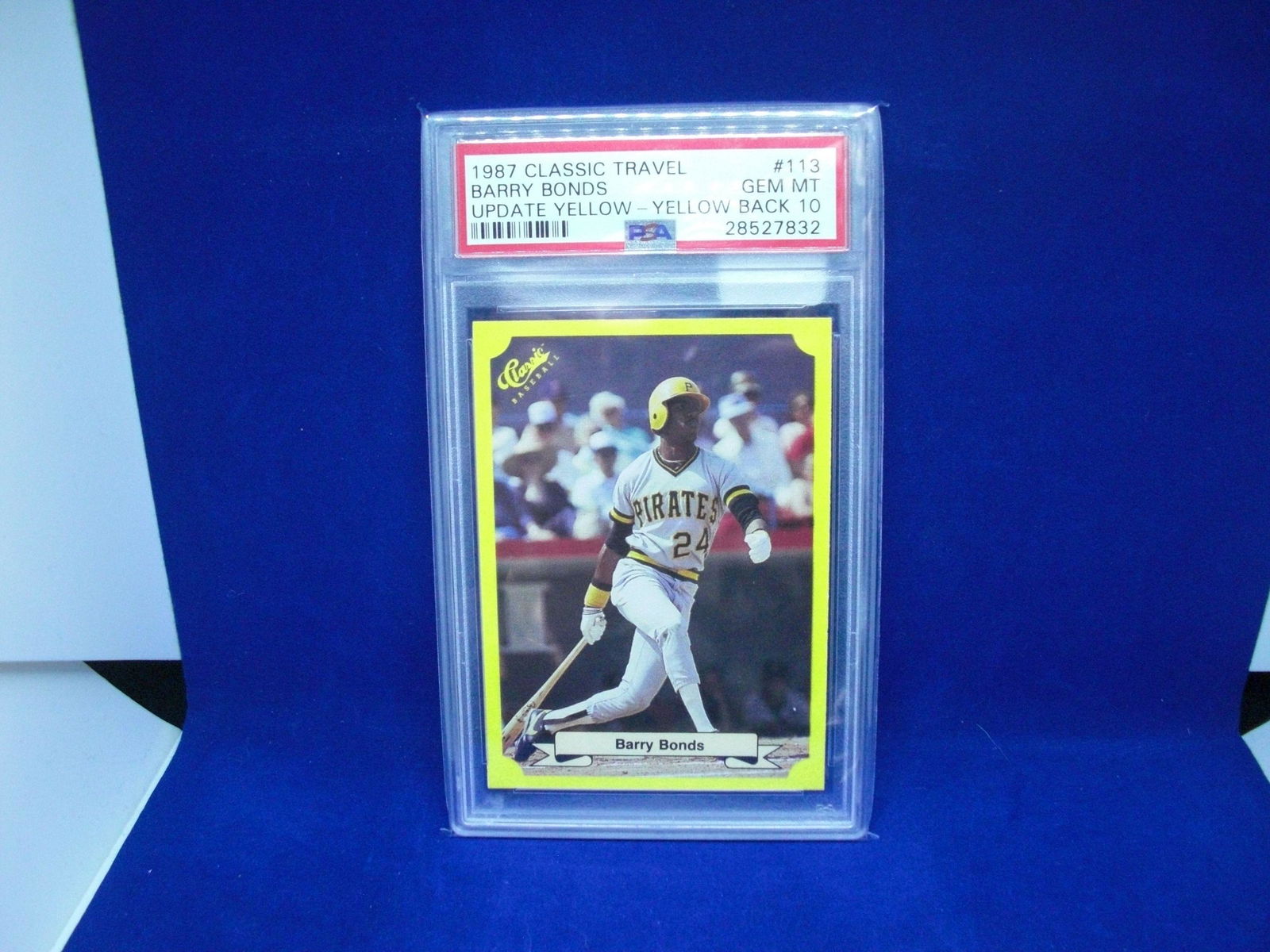 psa gem 10 barry bonds 1987 classic update yellow (1 of 1)