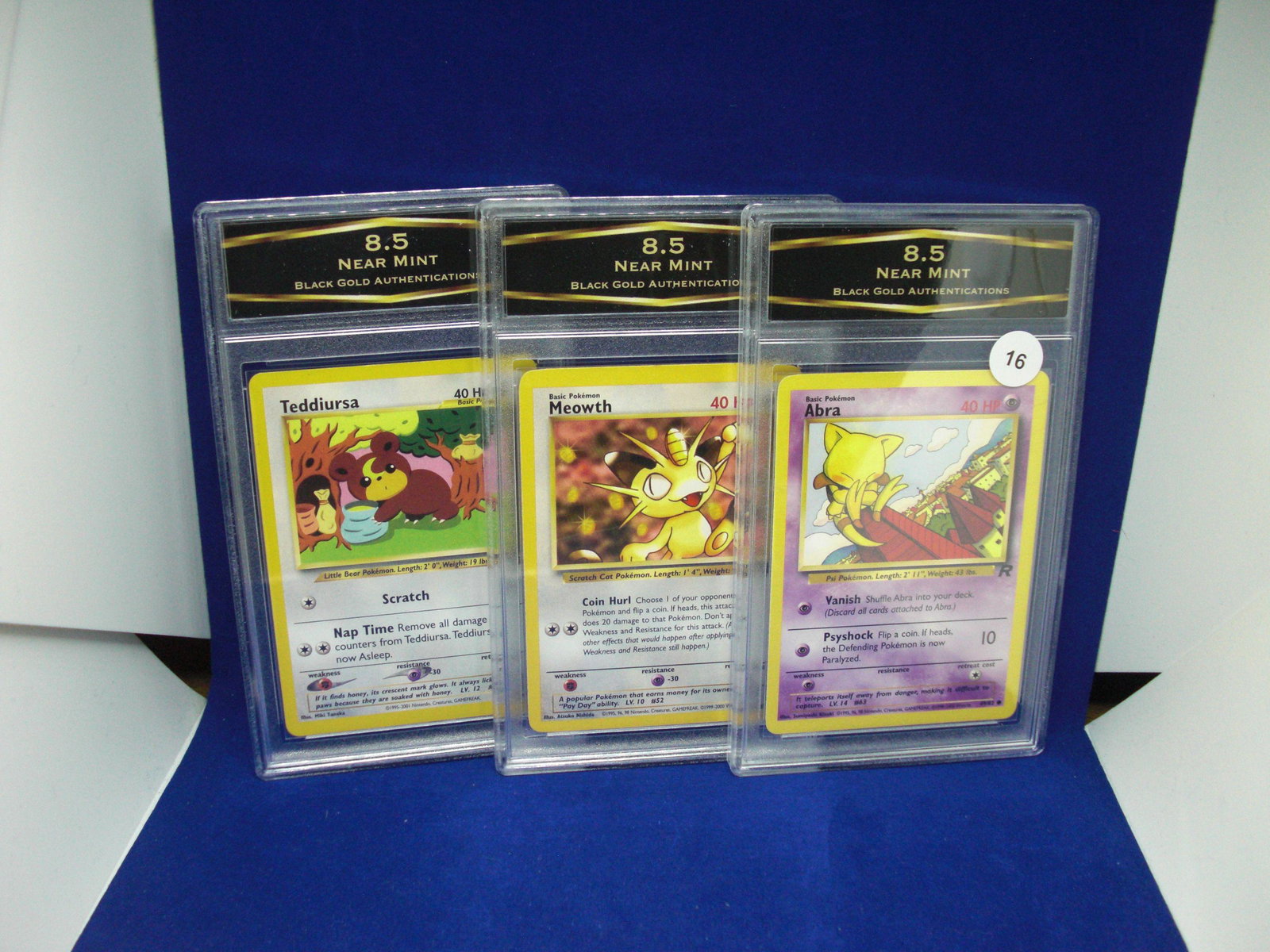 lot of 3 BGA 8.5 graded pokemon cards: lot of 3 BGA 8.5 graded pokemon cards