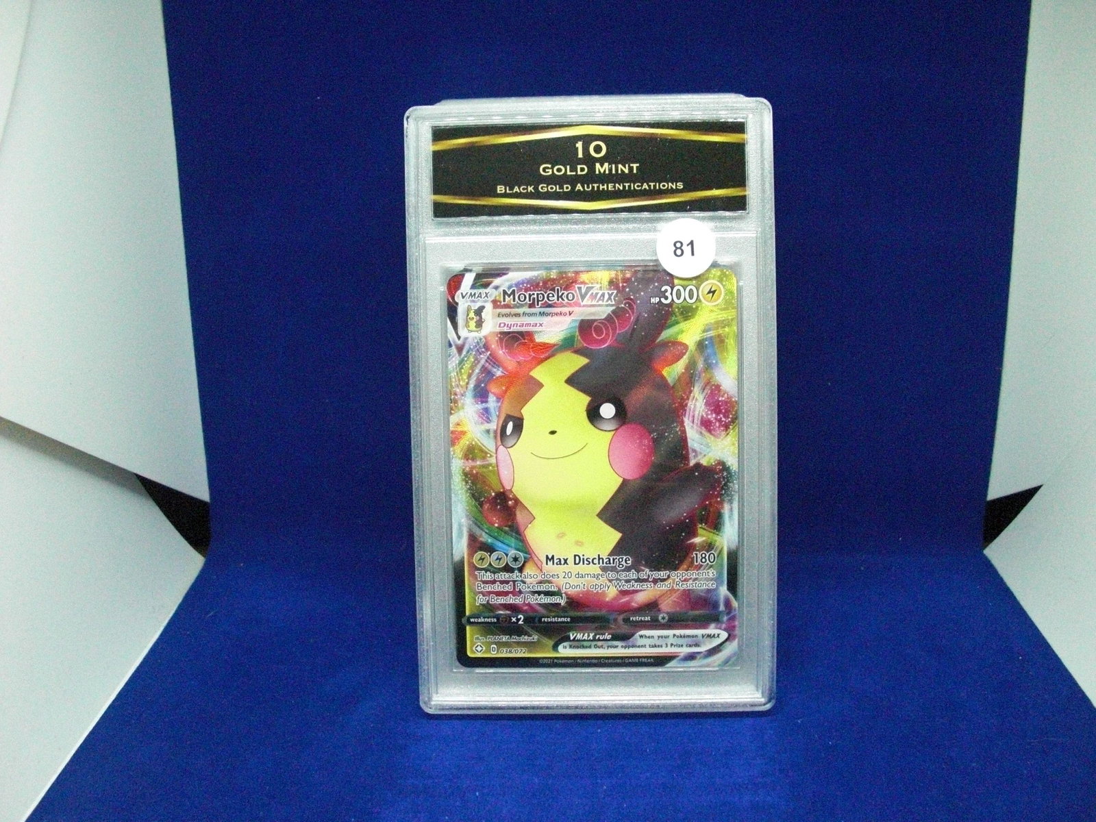 BGA 10 gold mint morpeko vmax pokemon (1 of 1)