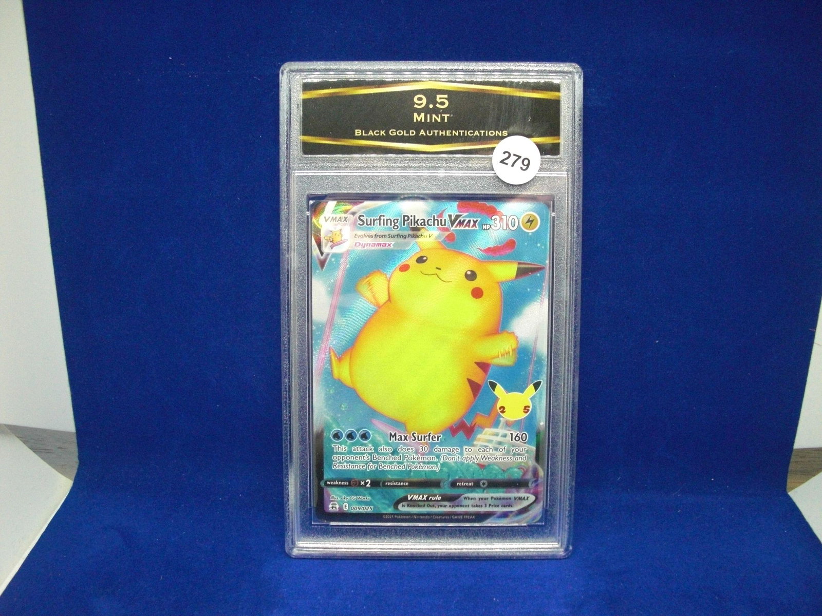 BGA 9.5 mint surfing Pikachu vmax (1 of 1)