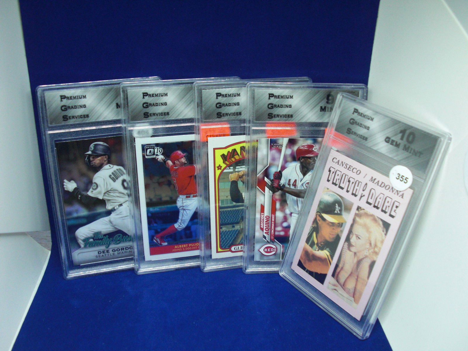 lot of 5 pgs graded baseball cards (1 of 1)