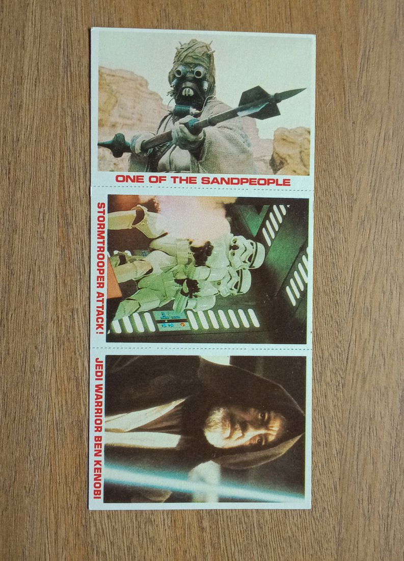1977 burger king star wars perferated card (1 of 2)
