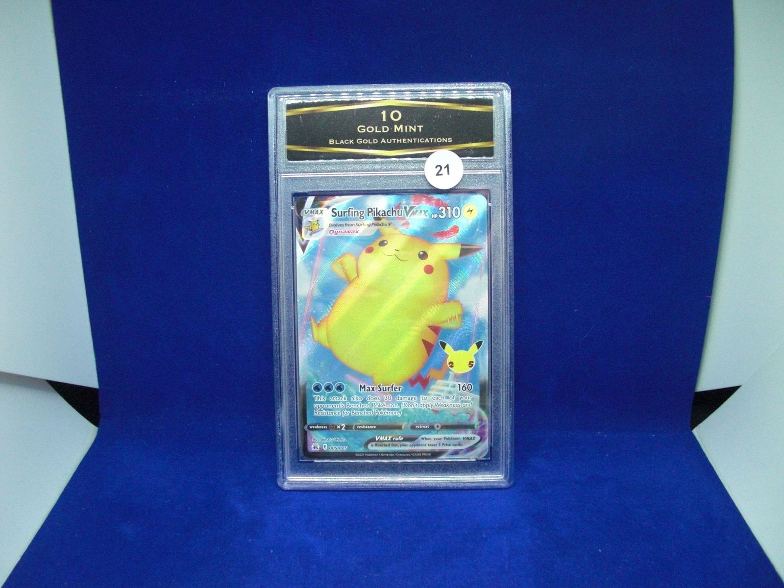 BGA 10 gold mint surfing Pikachu vmax (1 of 1)
