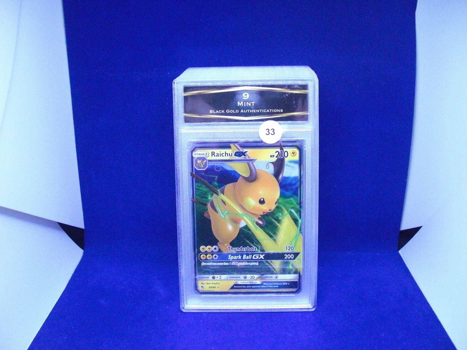 BGA 9 raichu GX pokemon card: BGA 9 raichu GX pokemon card