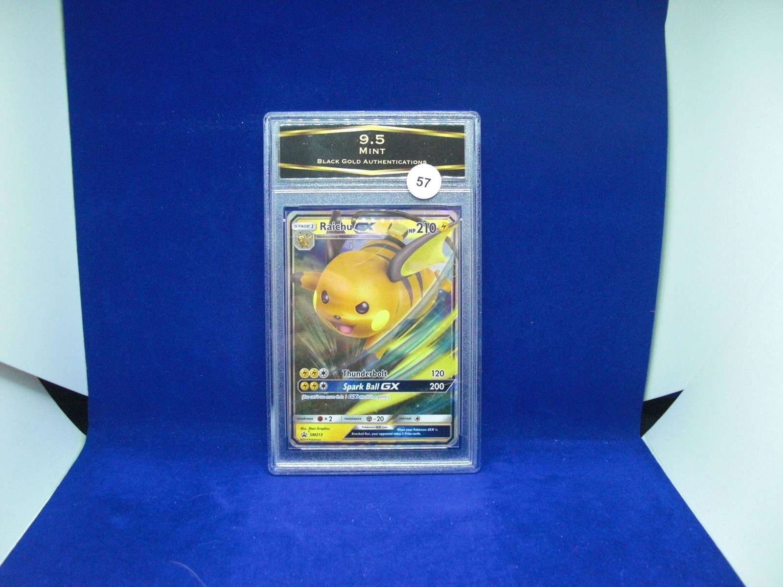 BGA 9.5 mint raichu gx pokemon: BGA 9.5 mint raichu gx pokemon