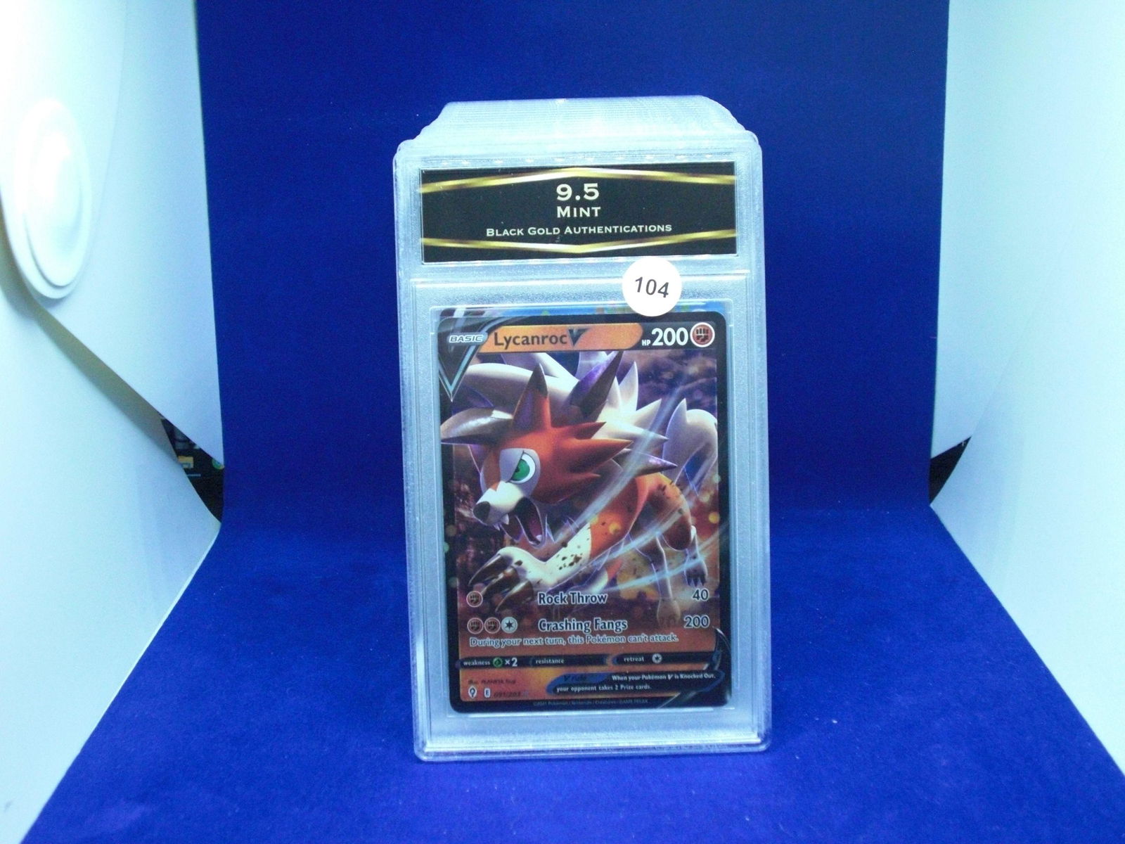 bga 9.5 lycanroc v pokemon card (1 of 1)